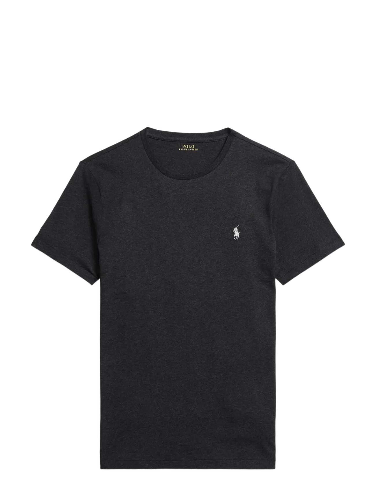 Polo Ralph Lauren - Custom Slim Fit Jersey Crewneck T-Shirt - t-shirts à manches courtes - black marl heathe - 1