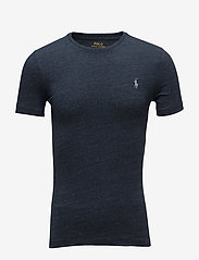 Custom Slim Fit Jersey Crewneck T-Shirt - BLUE ECLIPSE HEAT