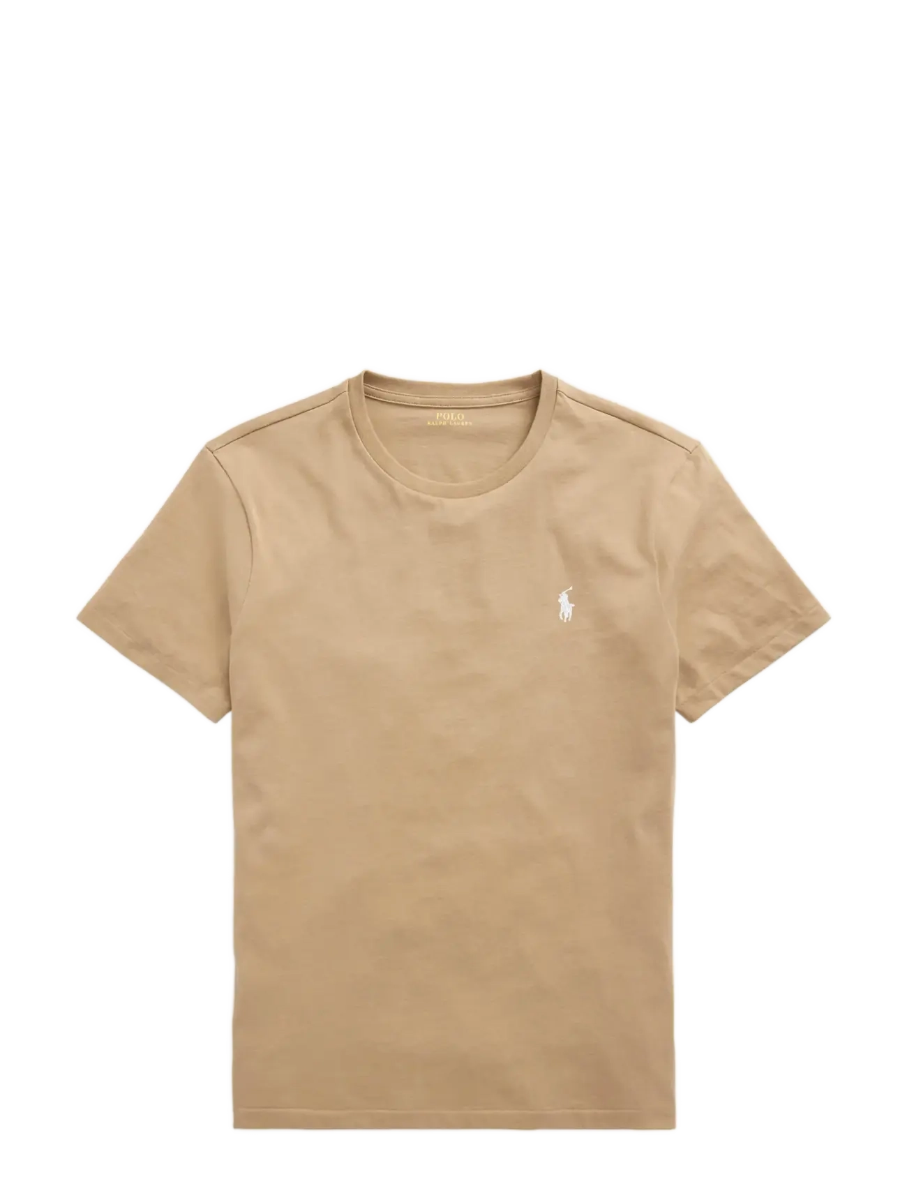 Polo Ralph Lauren Custom Slim Fit Jersey Crewneck T-Shirt - Riided - CAFE TAN/C8176 / beige