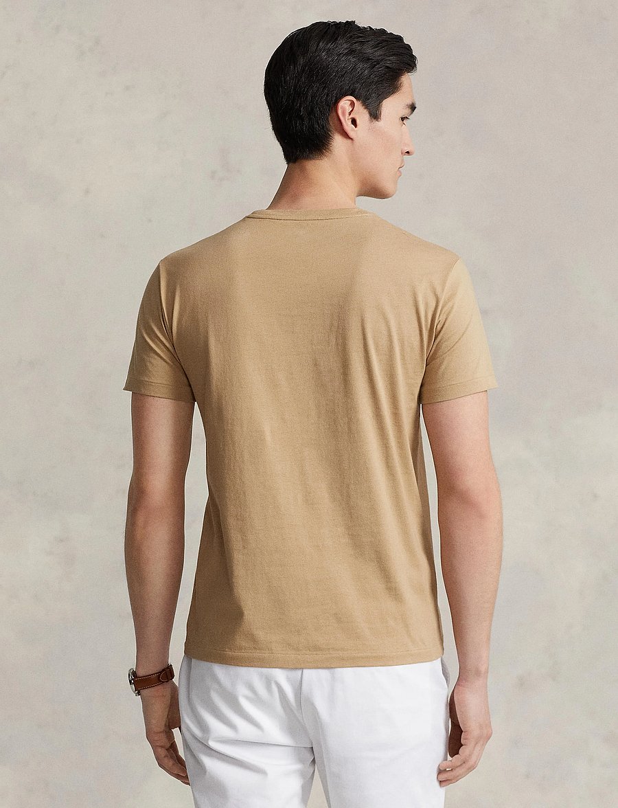 Polo Ralph Lauren - Custom Slim Fit Jersey Crewneck T-Shirt - kurzärmelig - cafe tan/c8176 - 2