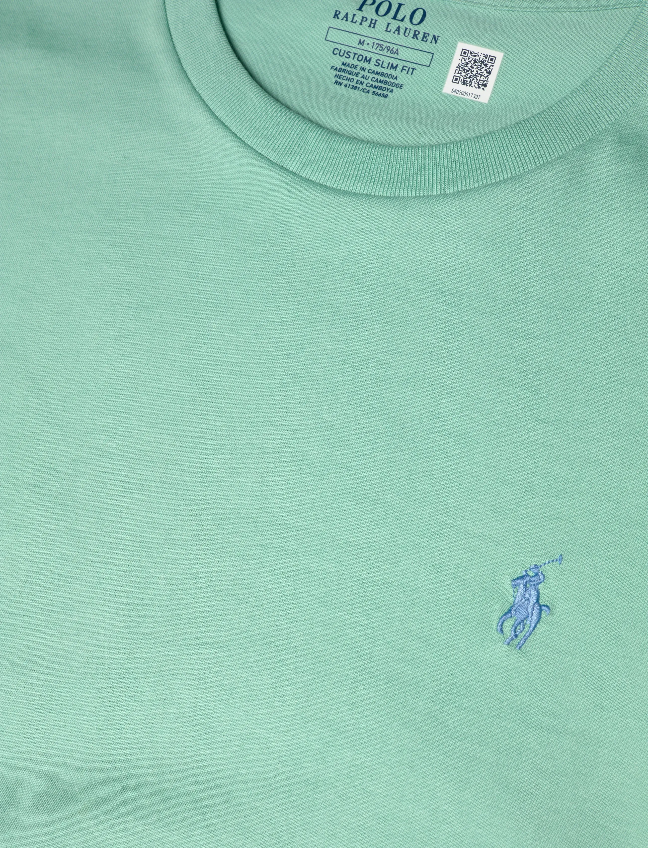 Polo Ralph Lauren - Custom Slim Fit Jersey Crewneck T-Shirt - kortærmede t-shirts - celadon/c7109 - 2