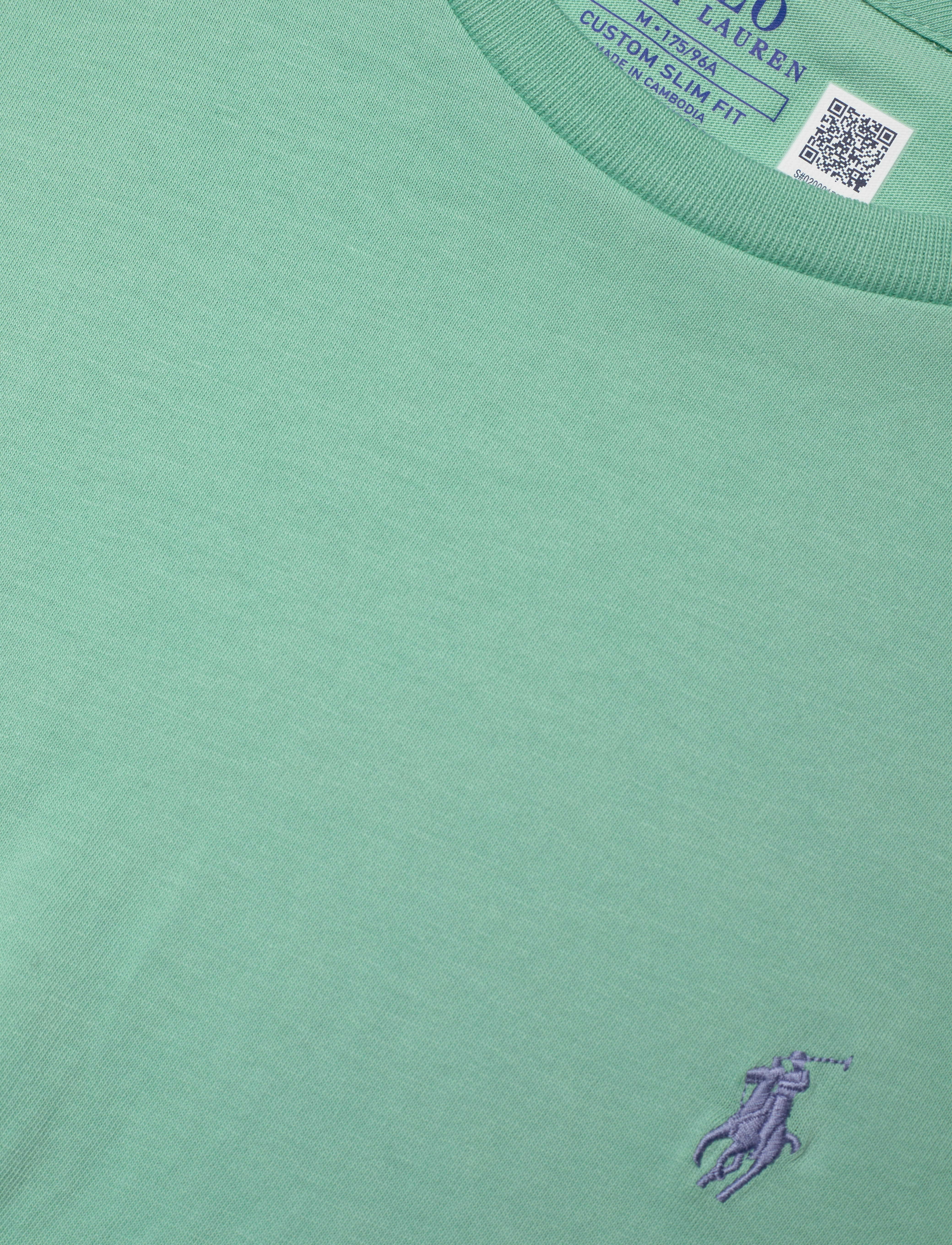 Polo Ralph Lauren - Custom Slim Fit Jersey Crewneck T-Shirt - kortærmede t-shirts - celadon/c7215 - 2