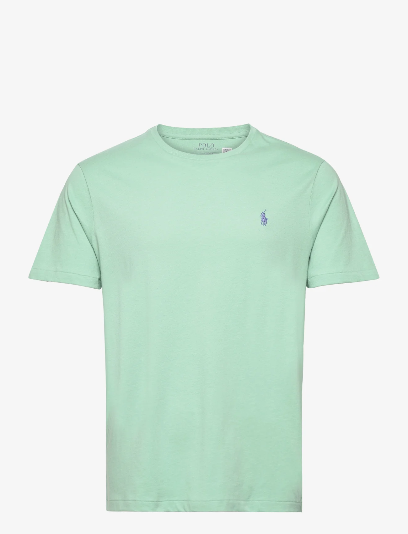 Polo Ralph Lauren - Custom Slim Fit Jersey Crewneck T-Shirt - laisvalaikio marškinėliai - celadon/c7580 - 0