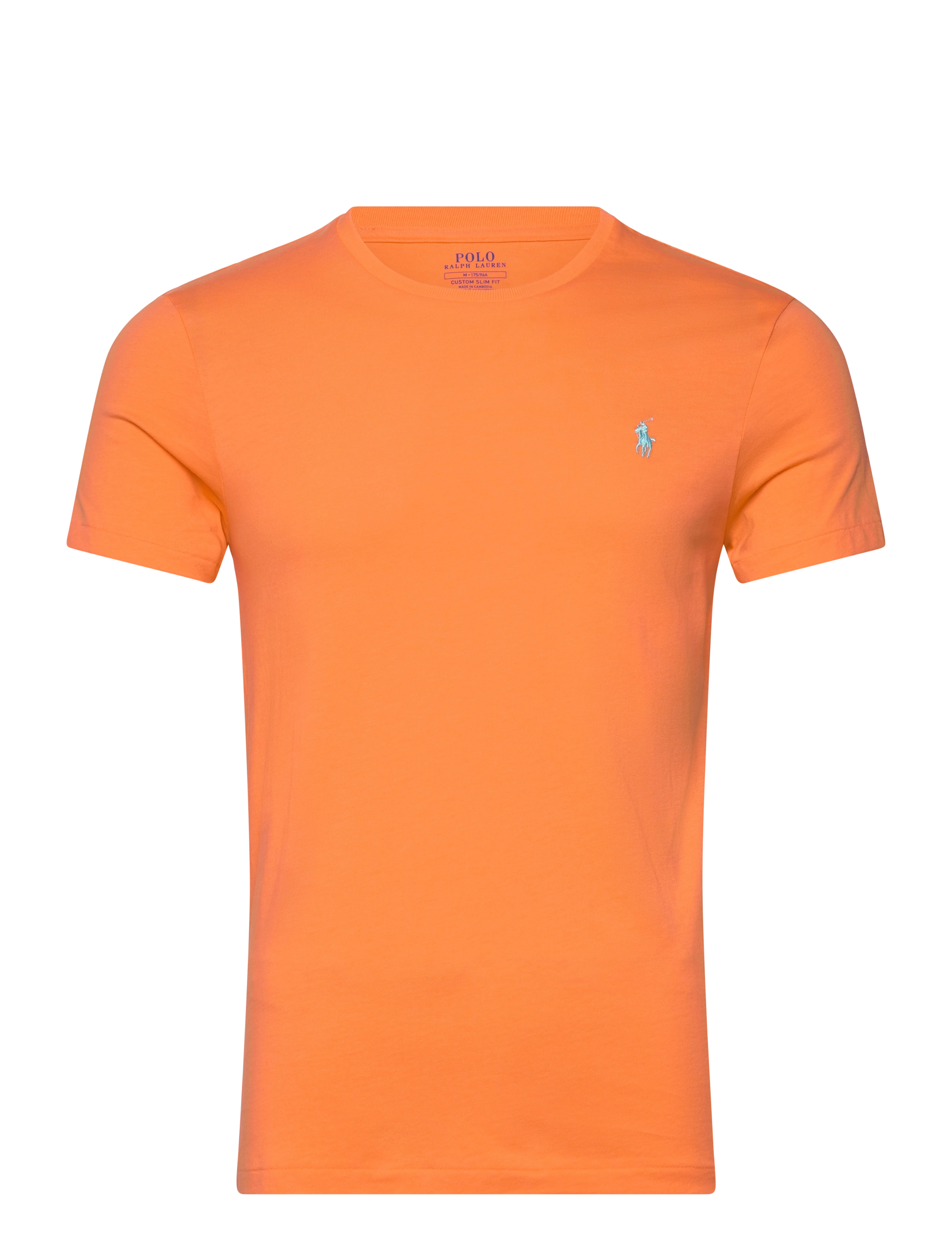 Polo Ralph Lauren Custom Slim Fit Cotton T-Shirt - Riided - CLASSIC PEACH/C63 / orange