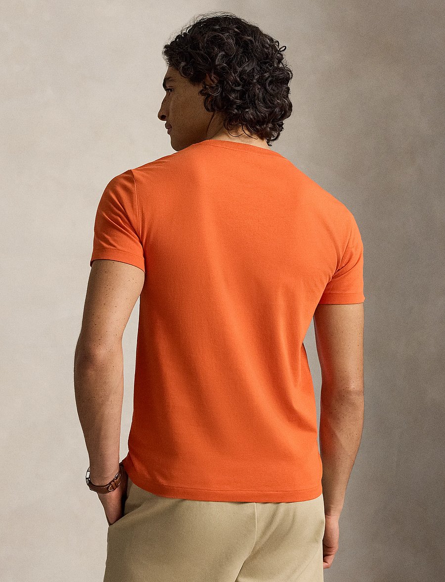 Polo Ralph Lauren - Custom Slim Fit Jersey Crewneck T-Shirt - kurzärmelig - college orange/c5 - 2