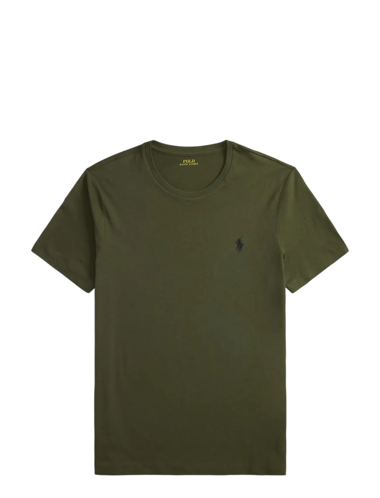 Polo Ralph Lauren Custom Slim Fit Jersey Crewneck T-Shirt - T-shirts - COMPANY OLIVE/C97 / green