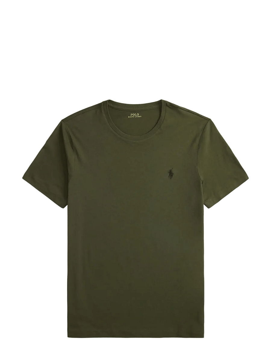 Polo Ralph Lauren - Custom Slim Fit Jersey Crewneck T-Shirt - lühikeste varrukatega t-särgid - company olive/c97 - 1