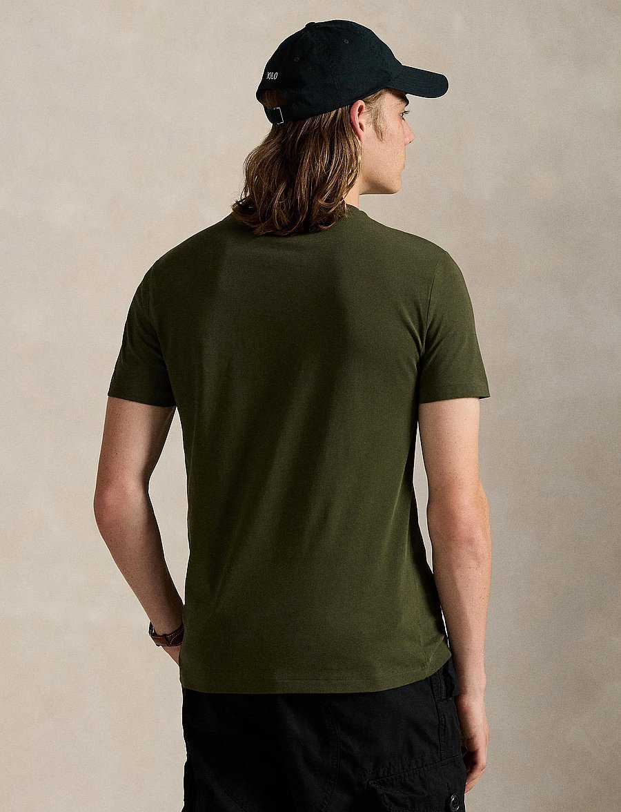 Polo Ralph Lauren - Custom Slim Fit Jersey Crewneck T-Shirt - lühikeste varrukatega t-särgid - company olive/c97 - 2