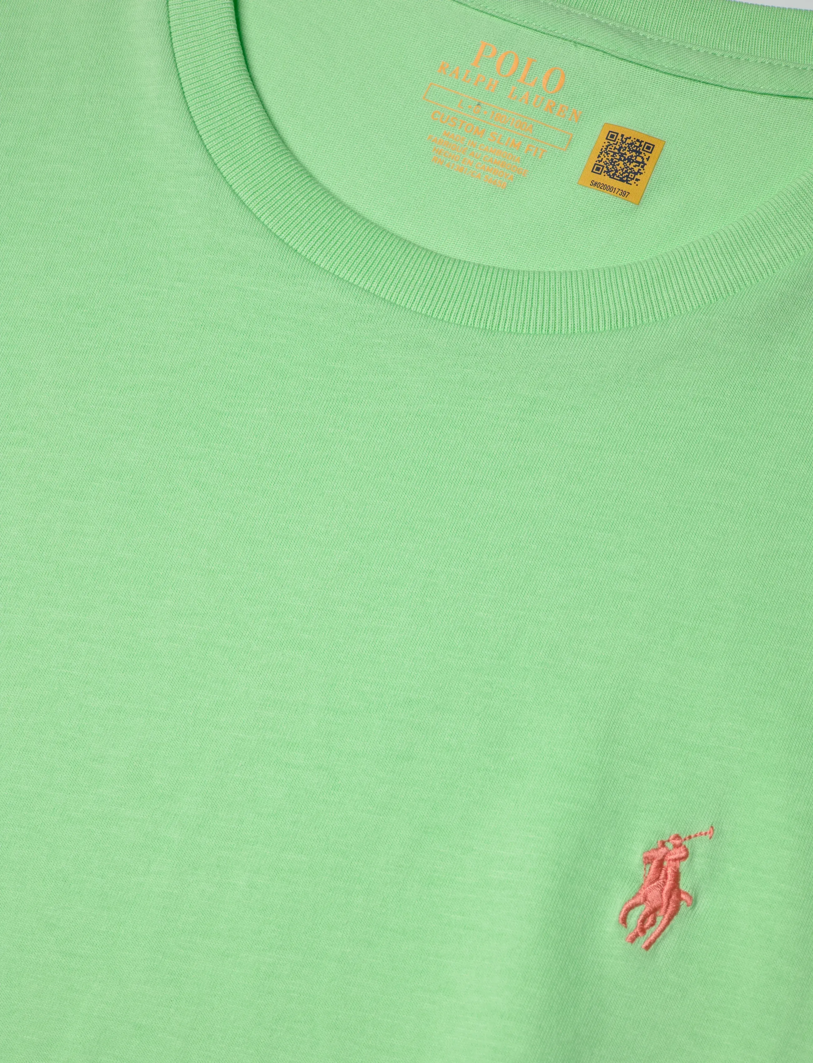 Polo Ralph Lauren - Custom Slim Fit Jersey Crewneck T-Shirt - kortærmede t-shirts - cruise lime/c2113 - 2