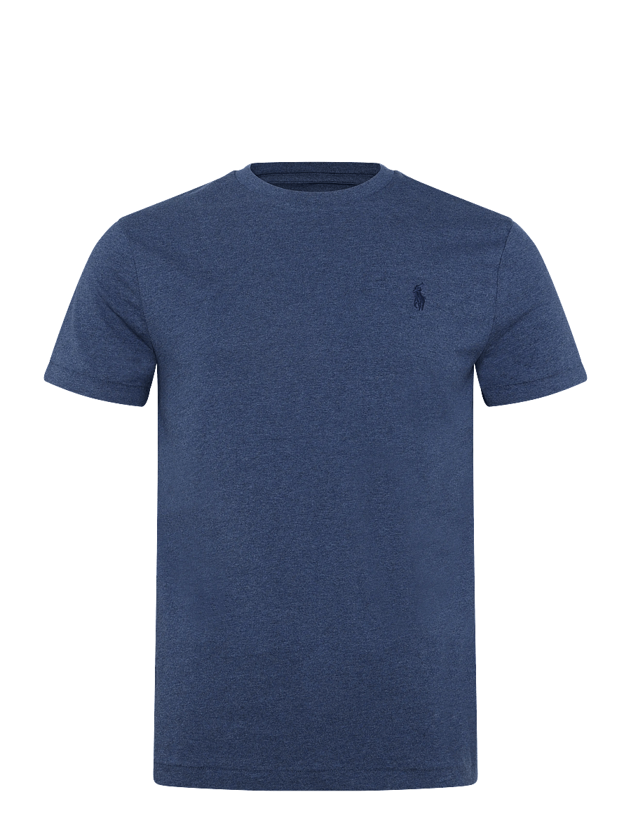Polo Ralph Lauren - Custom Slim Fit Jersey Crewneck T-Shirt - kurzärmelig - derby blue heathe - 1