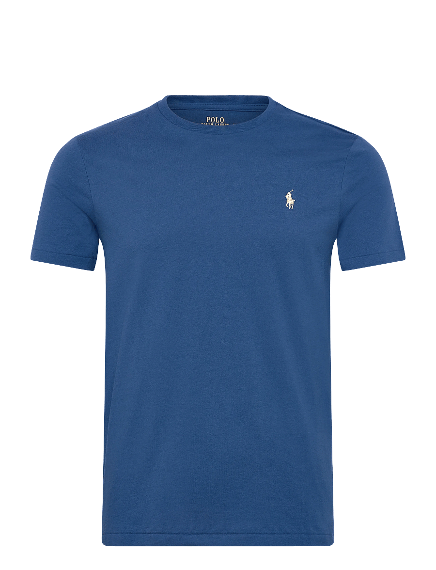 Polo Ralph Lauren - Custom Slim Fit Jersey Crewneck T-Shirt - kurzärmelig - dusty azure/c8135 - 0