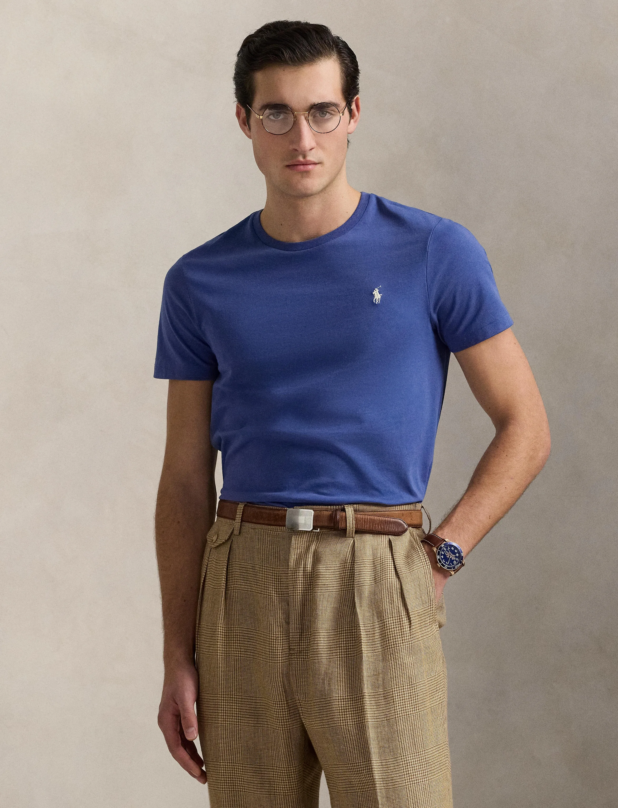 Polo Ralph Lauren - 26/1 JERSEY-SSL-TSH - basic t-shirts - earth blue/c8135 - 3