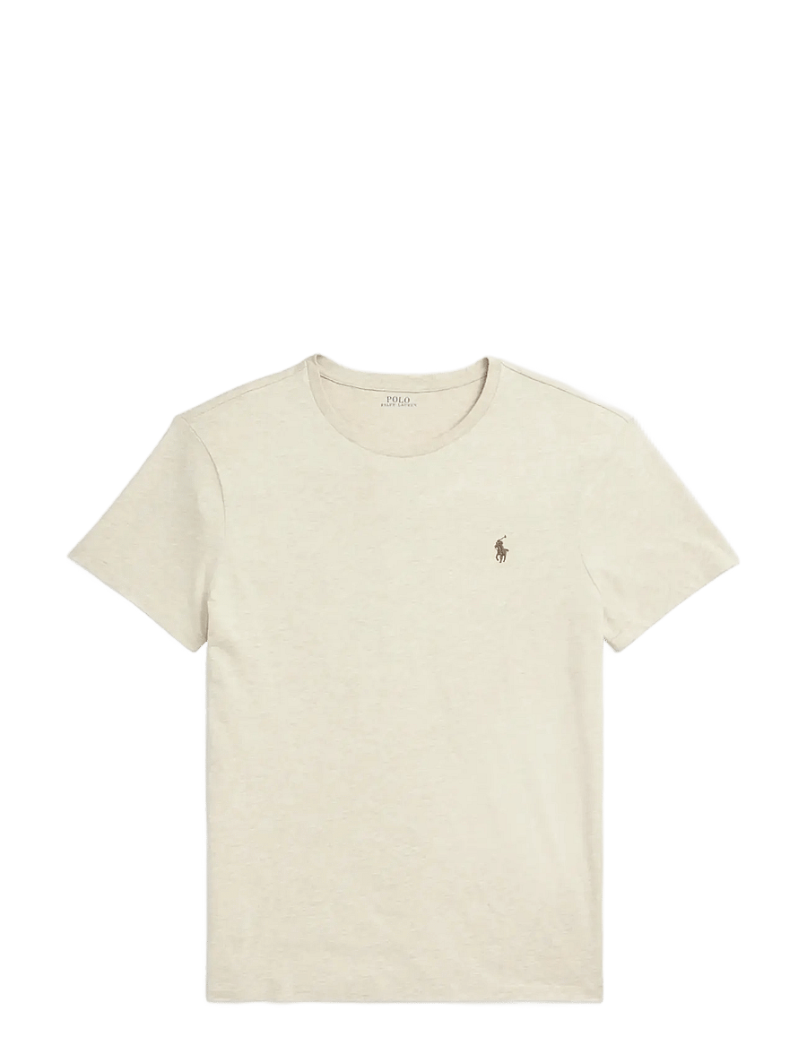 Polo Ralph Lauren - Custom Slim Fit Jersey Crewneck T-Shirt - lühikeste varrukatega t-särgid - expedition dune h - 1