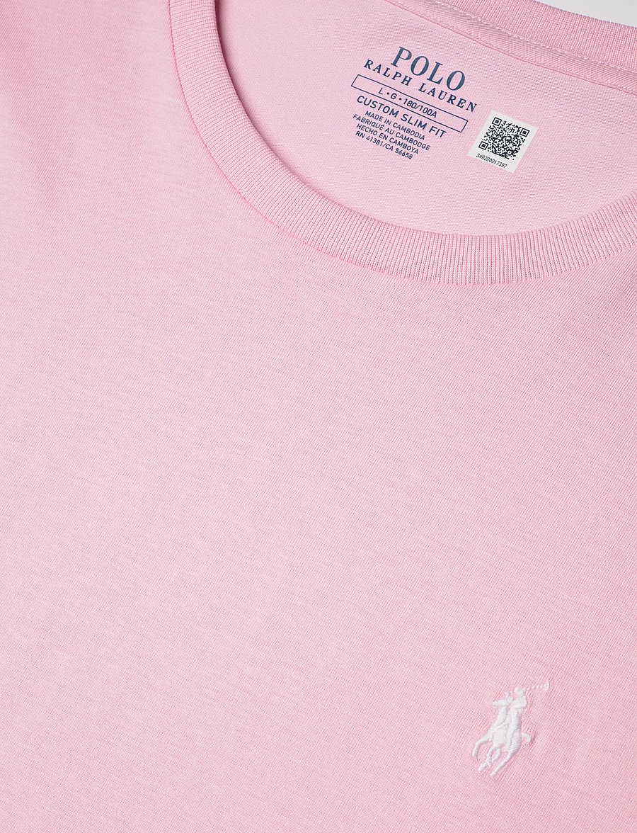 Polo Ralph Lauren - Custom Slim Fit Jersey Crewneck T-Shirt - kortærmede t-shirts - garden pink/c1730 - 2