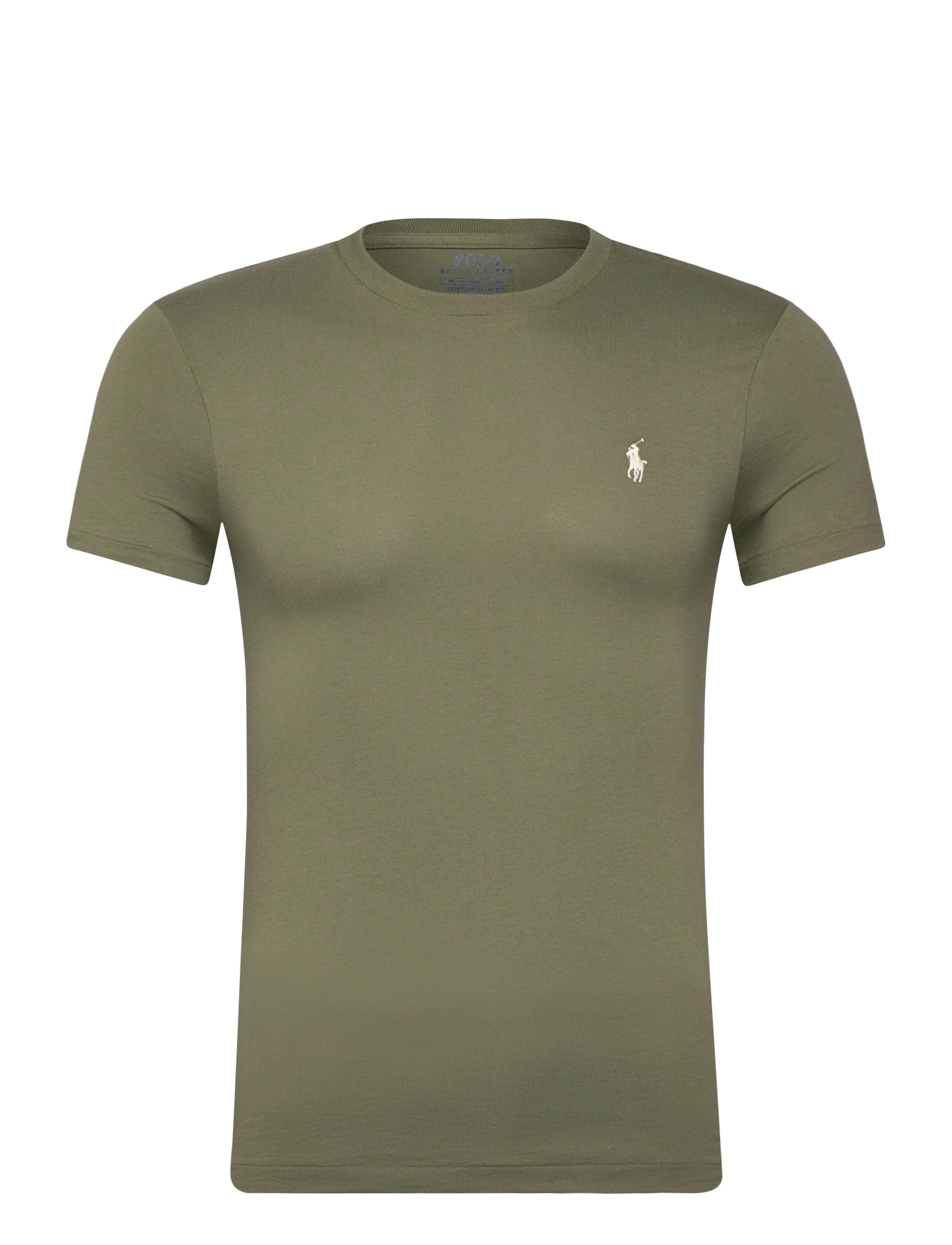 Polo Ralph Lauren Custom Slim Fit Jersey Crewneck T-Shirt - Kurzärmelig - GARDEN TRAIL/C812 / khaki/green