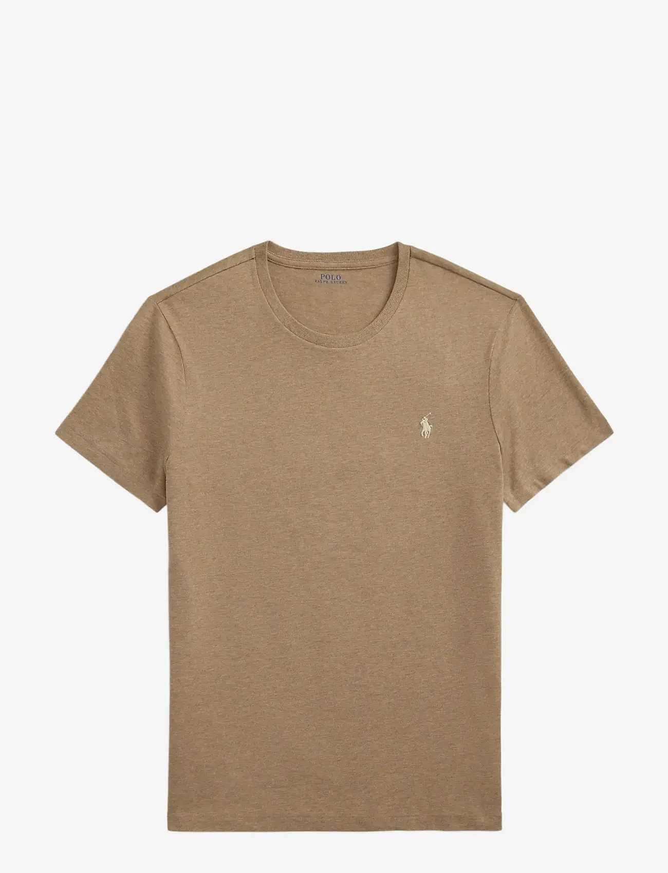 Polo Ralph Lauren - Custom Slim Fit Jersey Crewneck T-Shirt - t-shirts - grey cloud heathe - 1