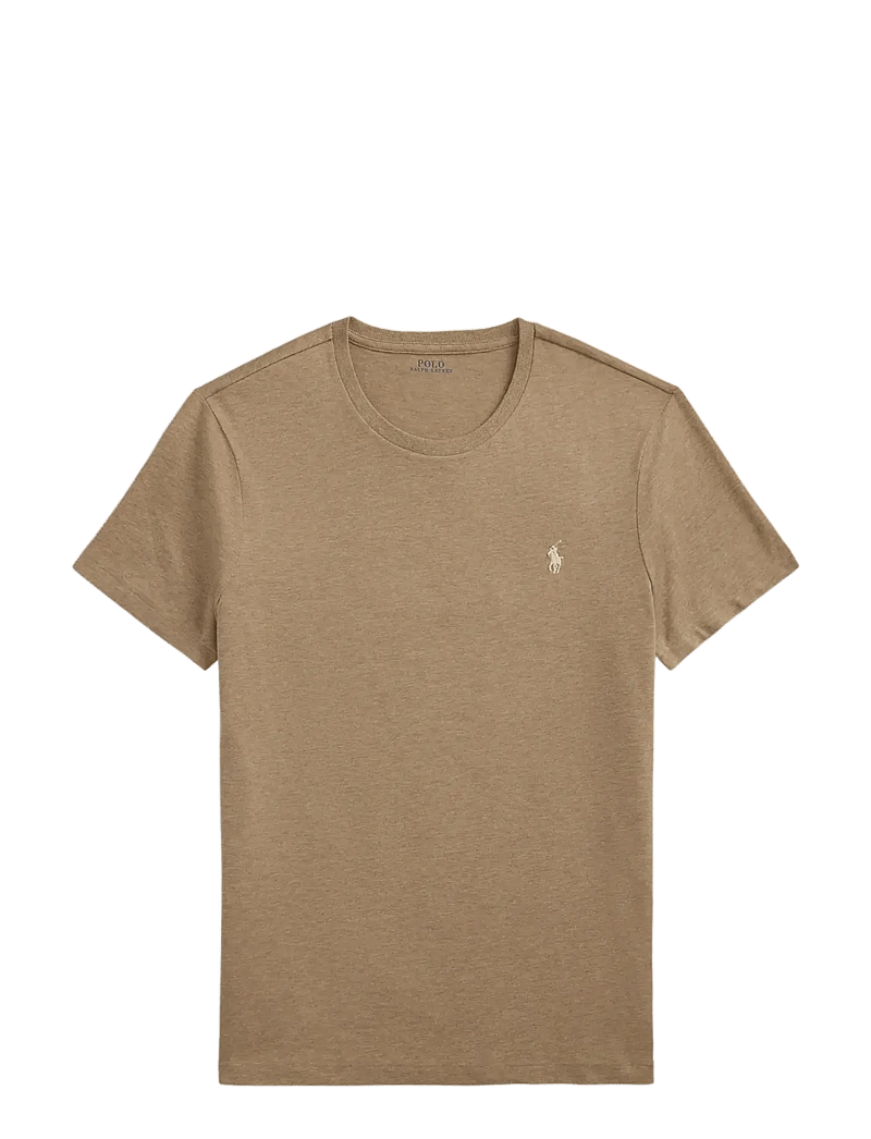 Polo Ralph Lauren - Custom Slim Fit Jersey Crewneck T-Shirt - t-shirts - grey cloud heathe - 1