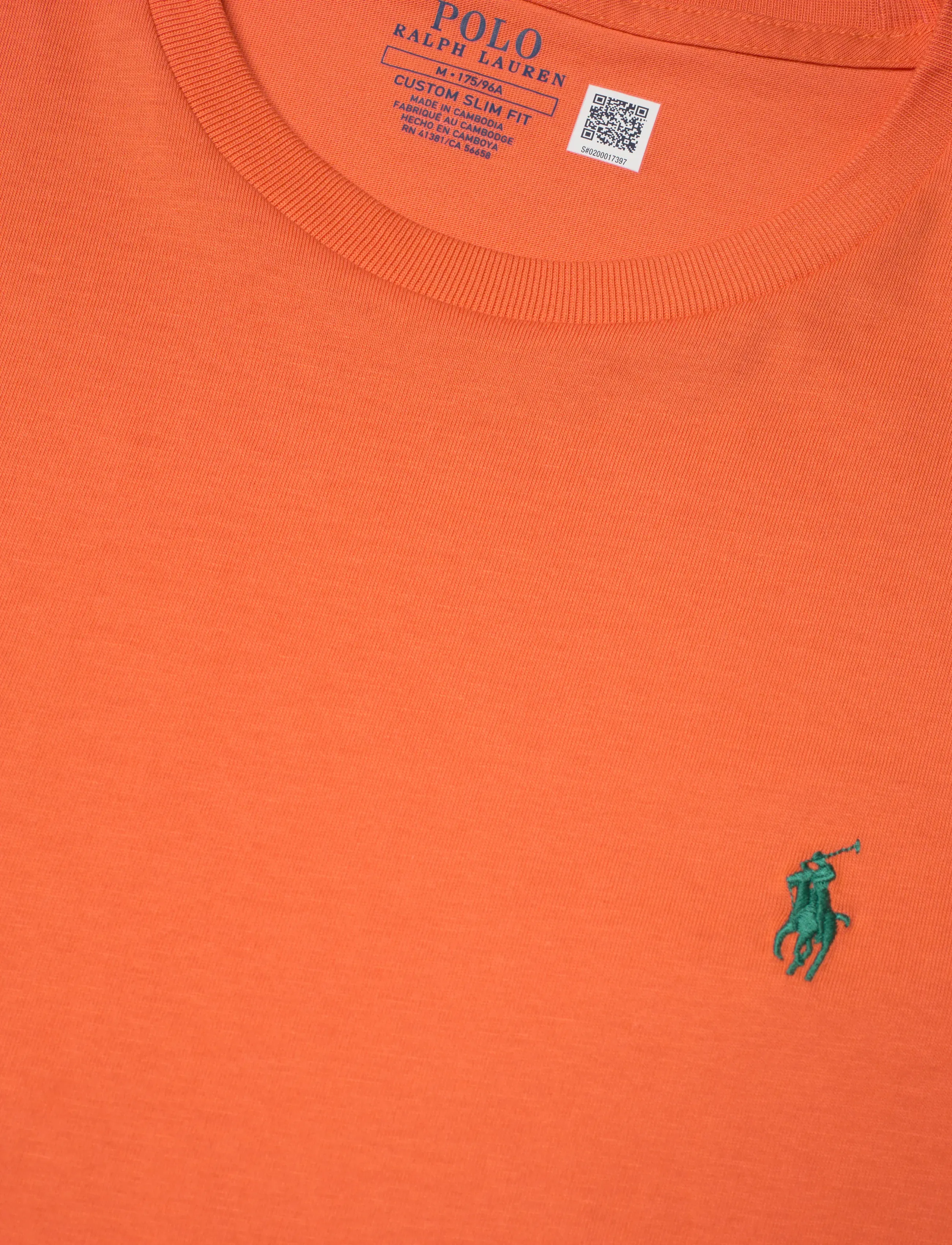 Polo Ralph Lauren - Custom Slim Fit Jersey Crewneck T-Shirt - kortærmede t-shirts - kona orange/c5204 - 2