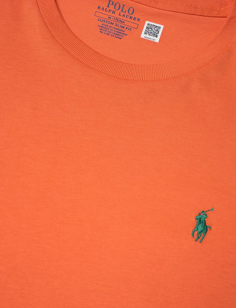 Polo Ralph Lauren - Custom Slim Fit Jersey Crewneck T-Shirt - kurzärmelig - kona orange/c5204 - 2