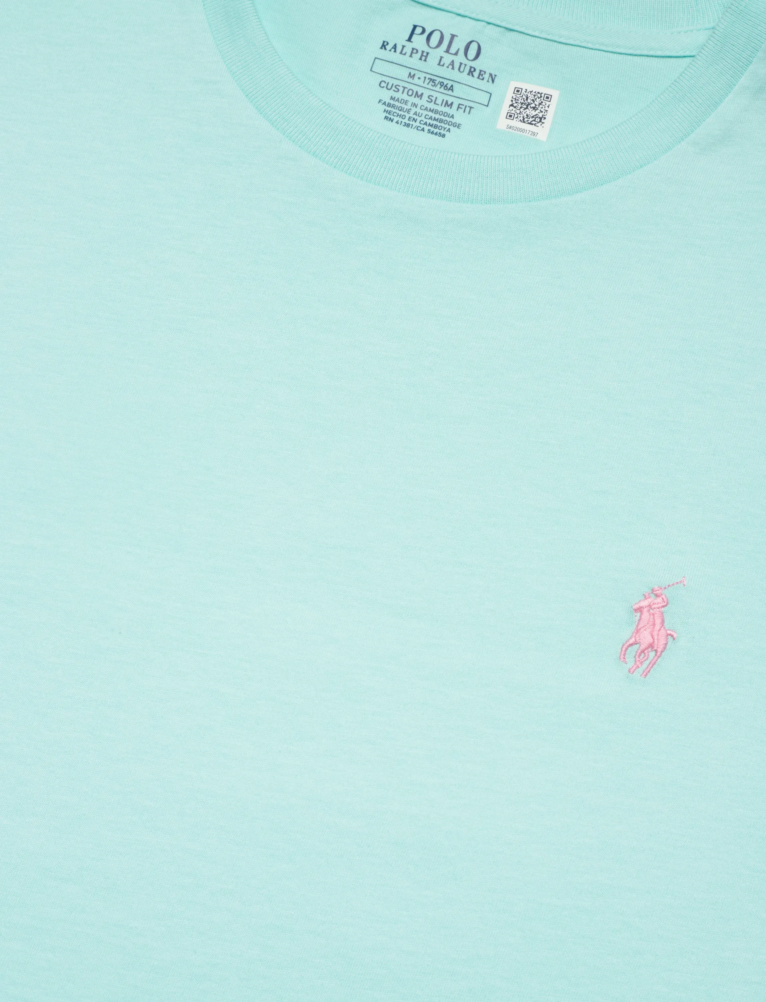 Polo Ralph Lauren - Custom Slim Fit Jersey Crewneck T-Shirt - kortærmede t-shirts - new aqua/c3166 - 2