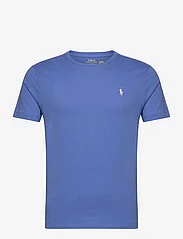 Polo Ralph Lauren - Custom Slim Fit Jersey Crewneck T-Shirt - kortermede t-skjorter - new england blue/ - 0