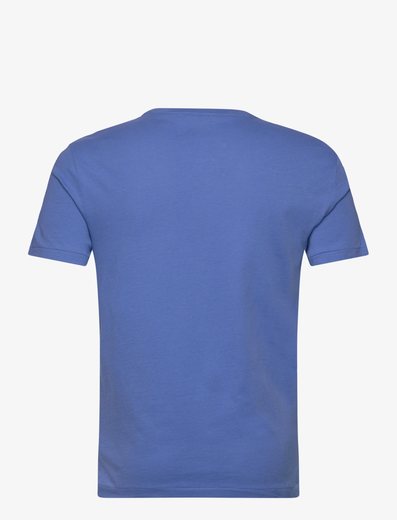 Polo Ralph Lauren - Custom Slim Fit Jersey Crewneck T-Shirt - stuttermarbolir - new england blue/ - 1