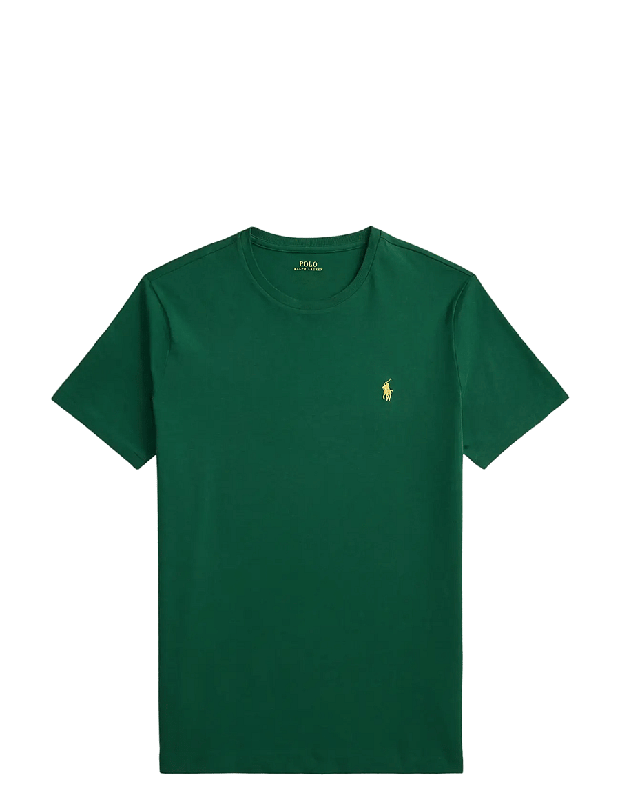 Polo Ralph Lauren - Custom Slim Fit Jersey Crewneck T-Shirt - kurzärmelig - new forest/c1429 - 1