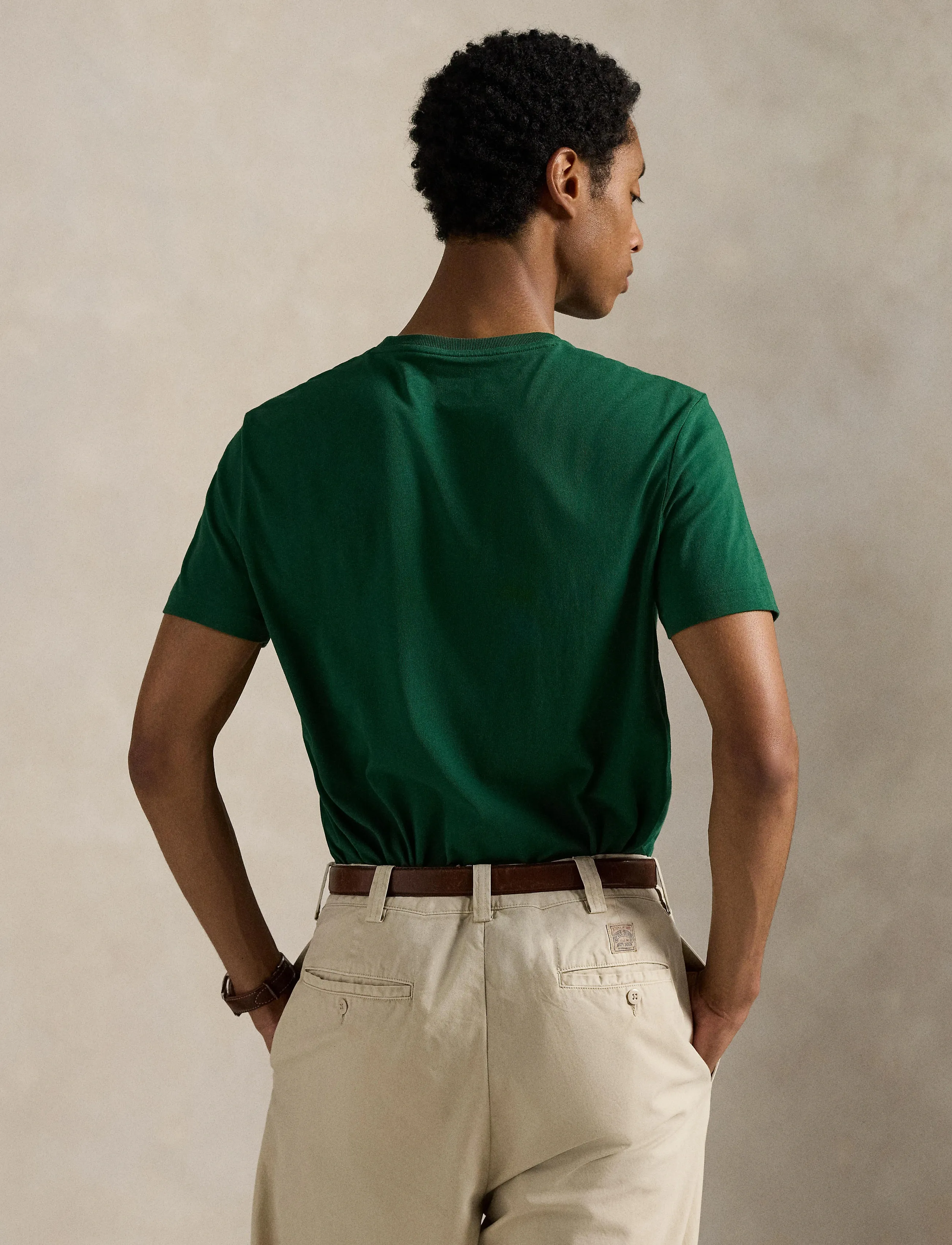 Polo Ralph Lauren - Custom Slim Fit Jersey Crewneck T-Shirt - lühikeste varrukatega t-särgid - new forest/c1429 - 2