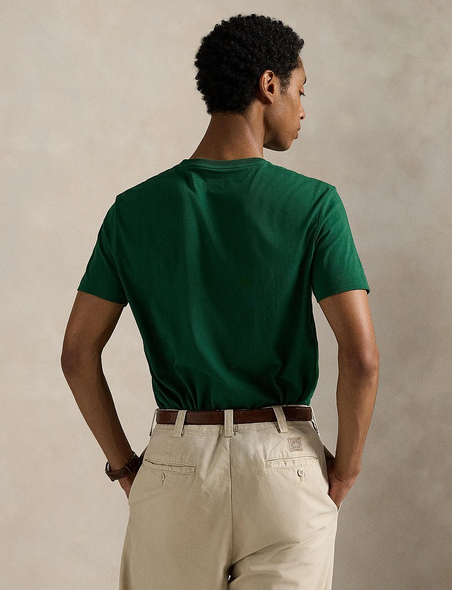 Polo Ralph Lauren - Custom Slim Fit Jersey Crewneck T-Shirt - kurzärmelig - new forest/c1429 - 2