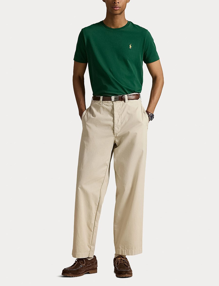 Polo Ralph Lauren - Custom Slim Fit Jersey Crewneck T-Shirt - kurzärmelig - new forest/c1429 - 4