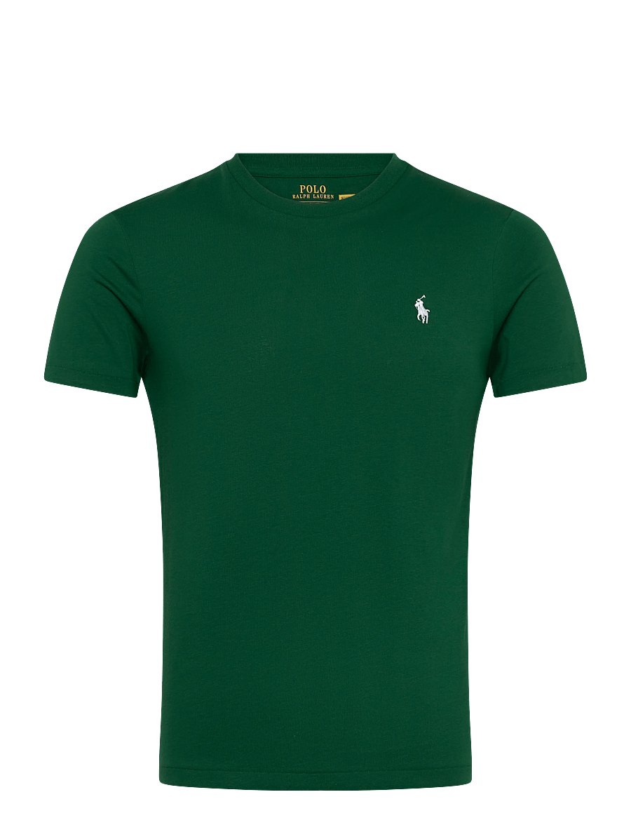 Polo Ralph Lauren - Custom Slim Fit Jersey Crewneck T-Shirt - kurzärmelig - new forest/c1730 - 0