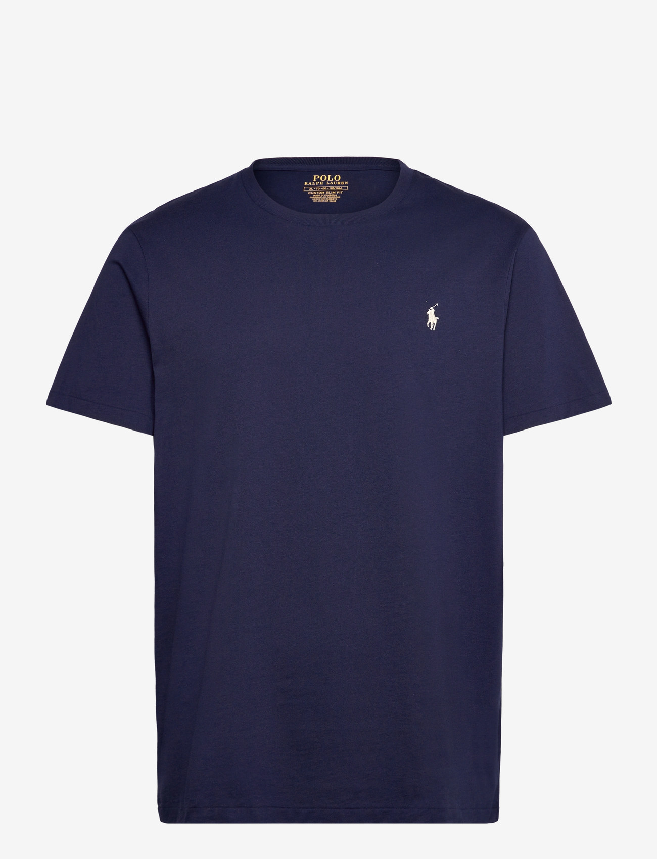 Polo Ralph Lauren - Custom Slim Fit Jersey Crewneck T-Shirt - t-shirts - newport navy/c812 - 0