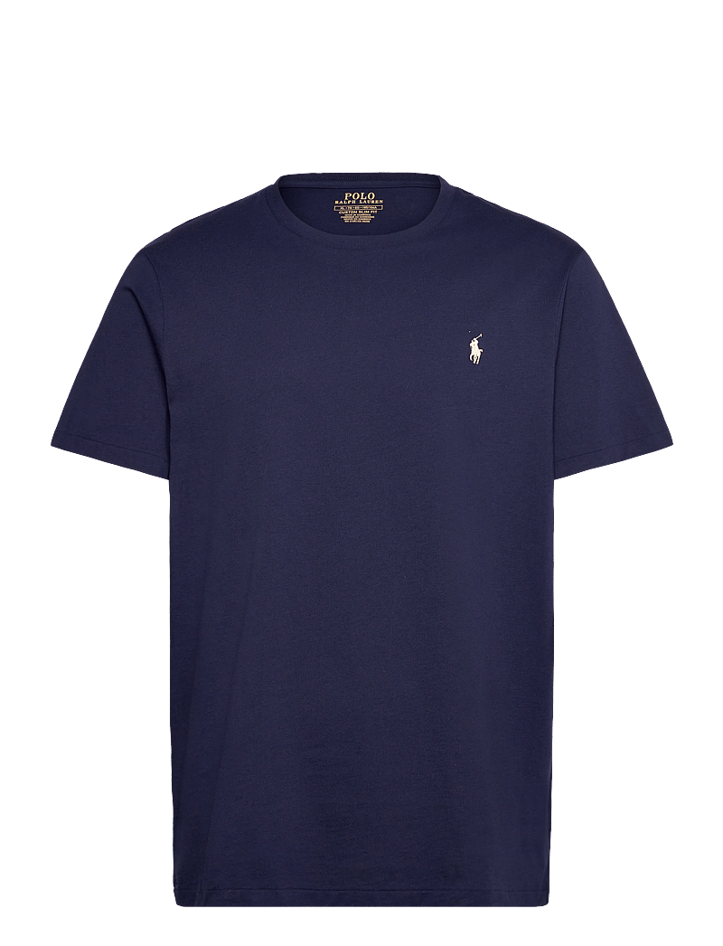 Polo Ralph Lauren - Custom Slim Fit Jersey Crewneck T-Shirt - t-shirts - newport navy/c812 - 0