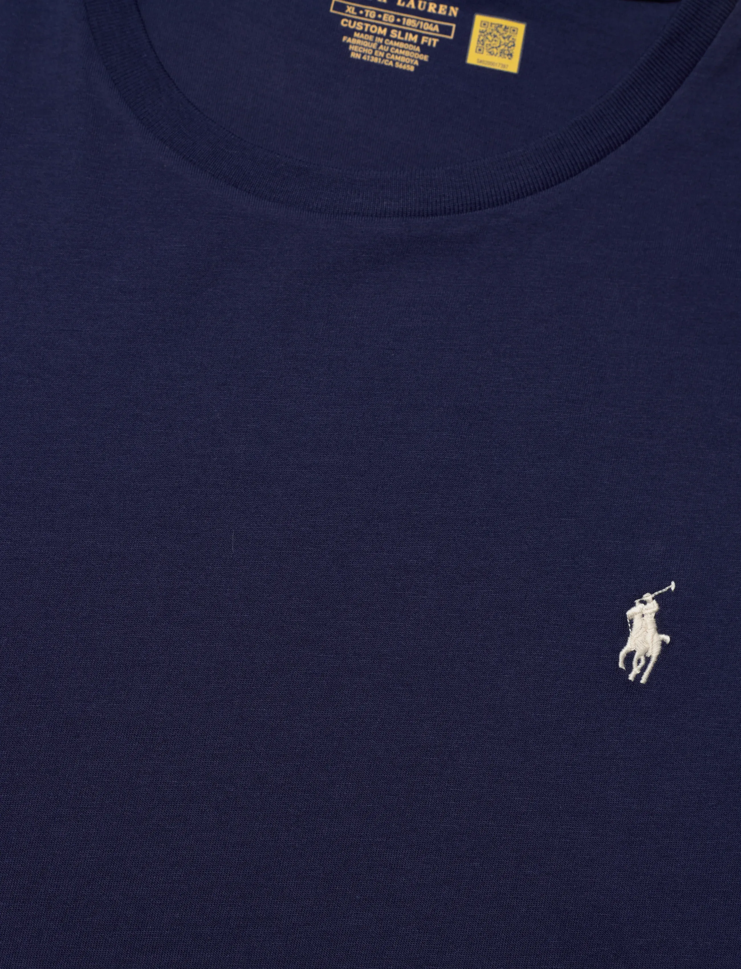 Polo Ralph Lauren - Custom Slim Fit Jersey Crewneck T-Shirt - kortærmede t-shirts - newport navy/c812 - 2