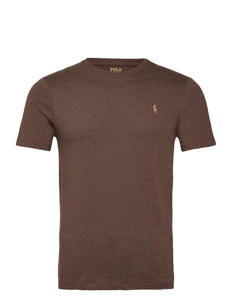 Polo Ralph Lauren - Custom Slim Fit Jersey Crewneck T-Shirt - kortärmade t-shirts - nutmeg brown heat - 1