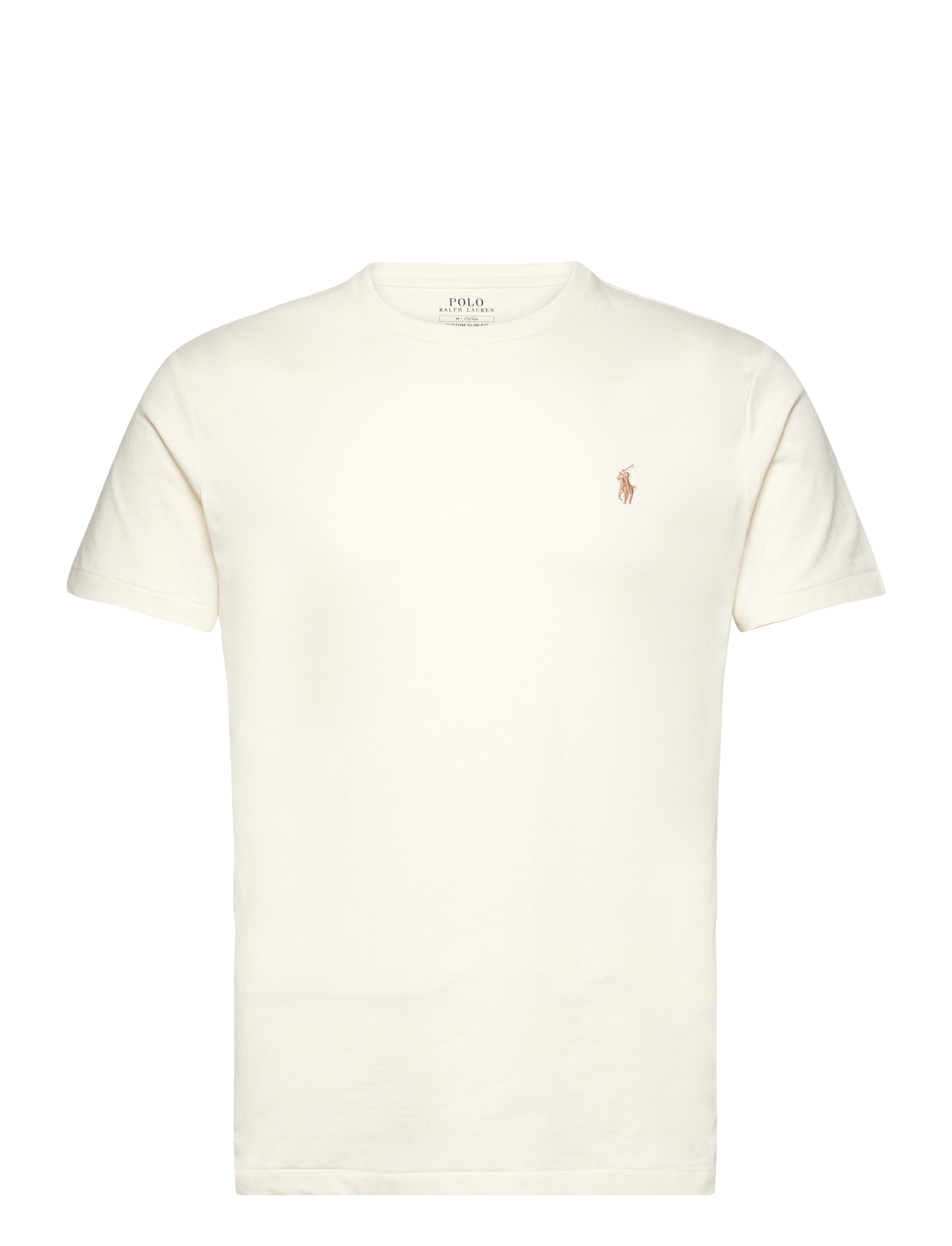 Polo Ralph Lauren Custom Slim Fit Jersey Crewneck T-Shirt - Riided - PARCHMENT CREAM/C / cream