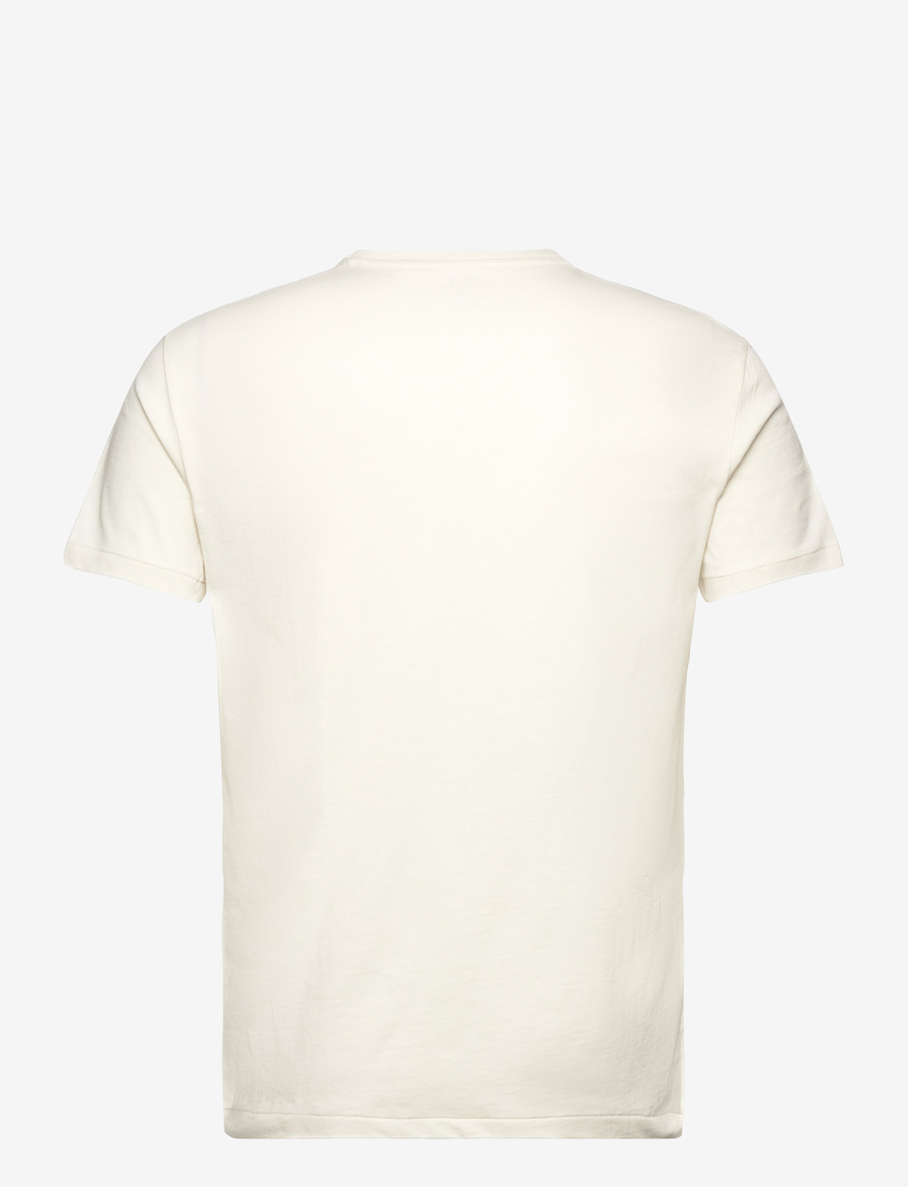 Polo Ralph Lauren - Custom Slim Fit Jersey Crewneck T-Shirt - kortærmede t-shirts - parchment cream/c - 2