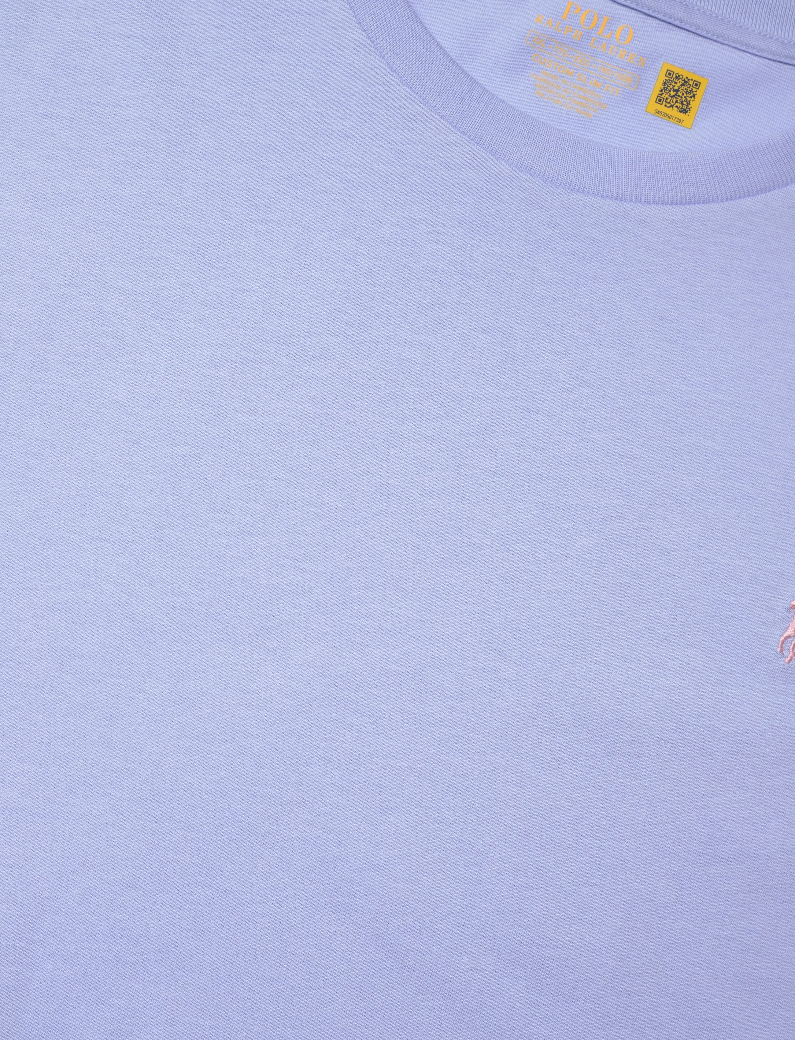 Polo Ralph Lauren - Custom Slim Fit Jersey Crewneck T-Shirt - kortærmede t-shirts - pebble blue/c3115 - 2