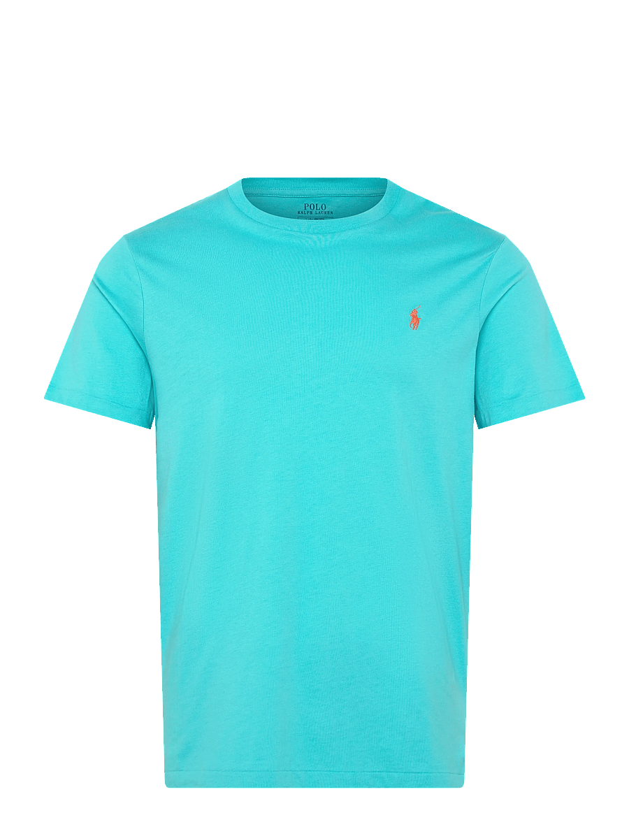 Polo Ralph Lauren - Custom Slim Fit Jersey Crewneck T-Shirt - kurzärmelig - perfect turquoise - 0