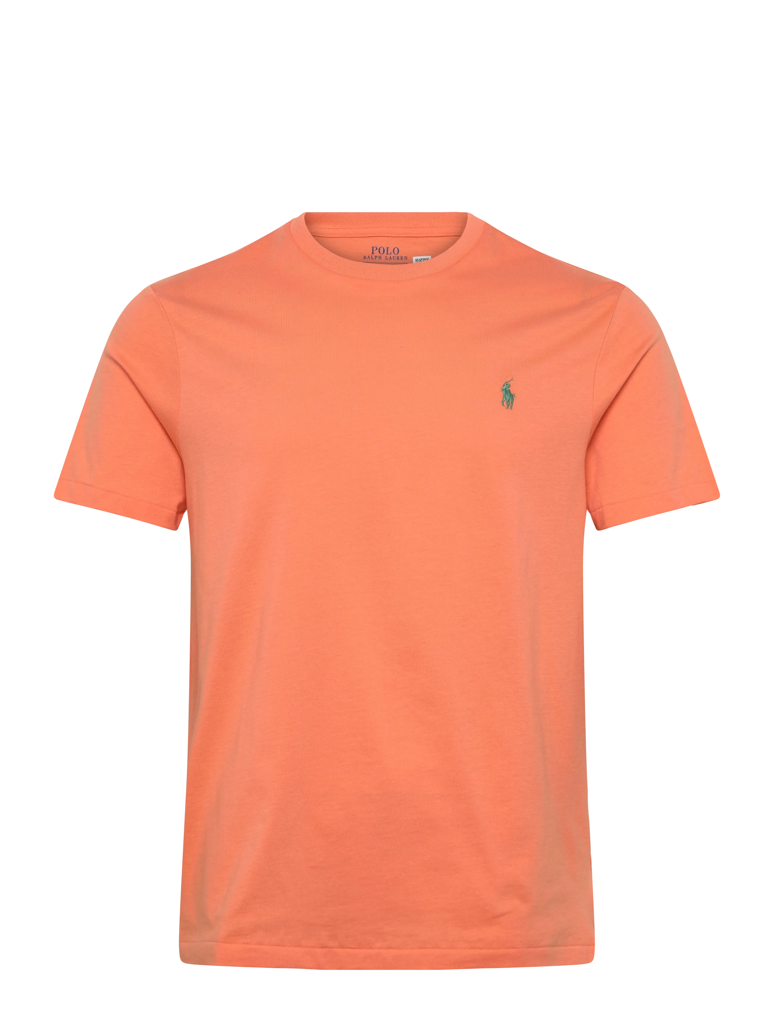Polo Ralph Lauren - Custom Slim Fit Jersey Crewneck T-Shirt - kortærmede t-shirts - pompano orange/c5 - 1