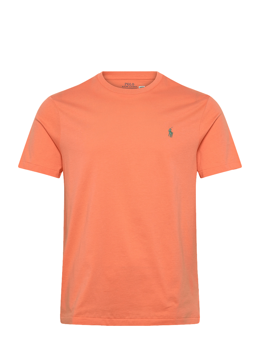 Polo Ralph Lauren - Custom Slim Fit Jersey Crewneck T-Shirt - kurzärmelig - pompano orange/c5 - 1