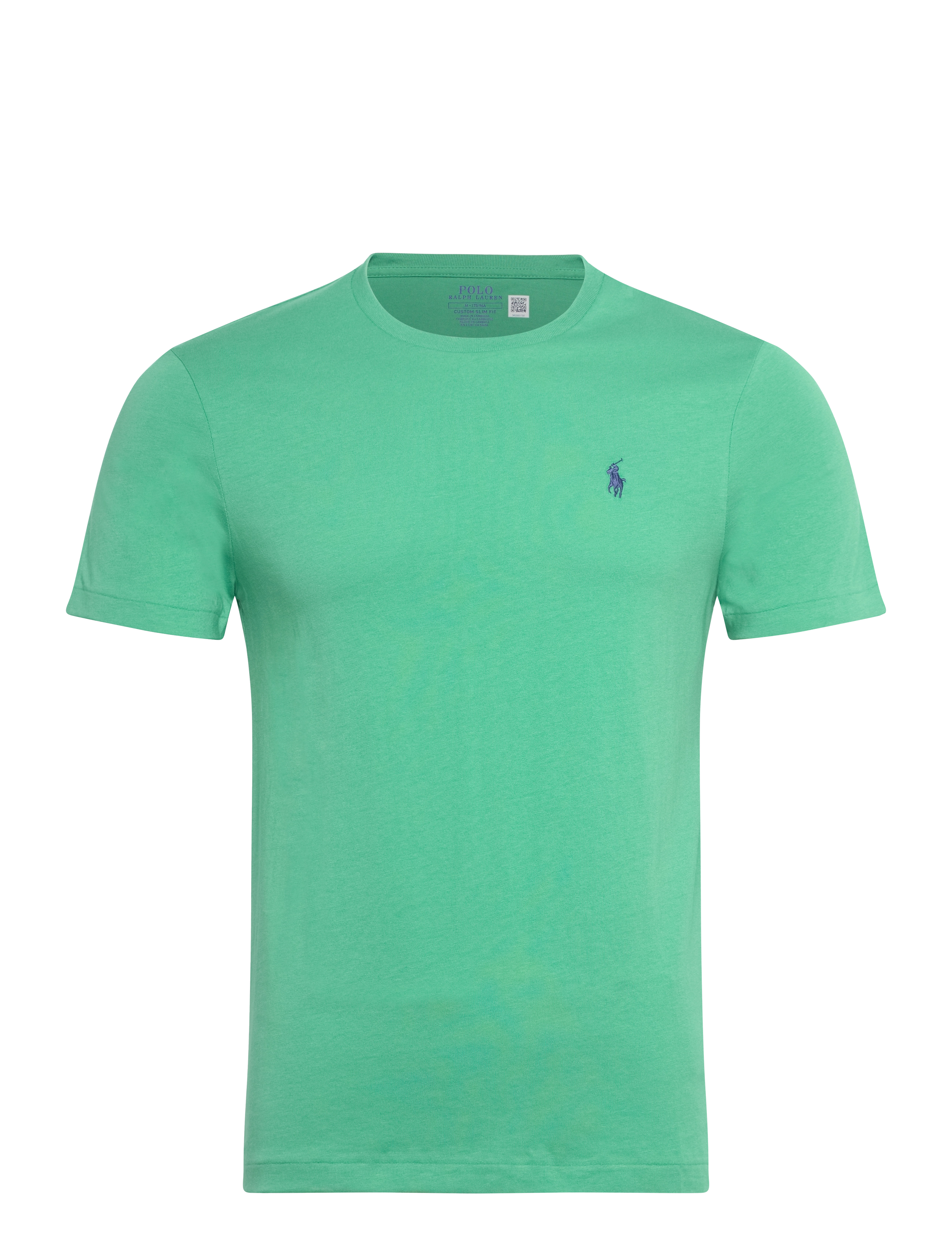 Polo Ralph Lauren Custom Slim Fit Jersey Crewneck T-Shirt - T-shirts - RAFT GREEN/C7594 / green