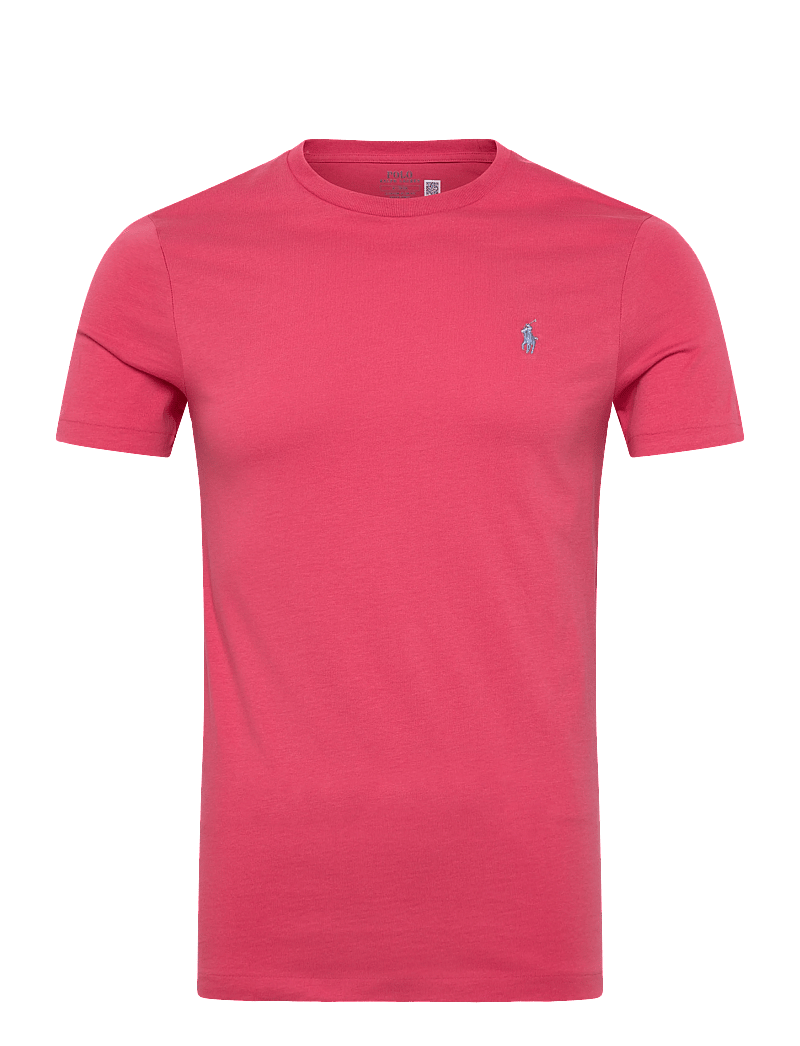 Polo Ralph Lauren - Custom Slim Fit Jersey Crewneck T-Shirt - t-shirts - red sky/c7215 - 0