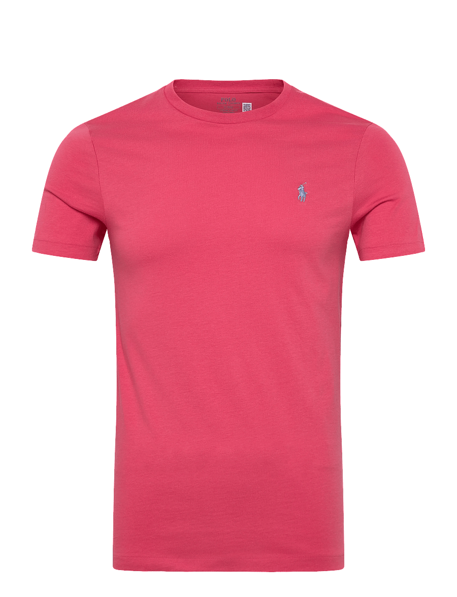 Polo Ralph Lauren - Custom Slim Fit Jersey Crewneck T-Shirt - kortärmade t-shirts - red sky/c7215 - 0