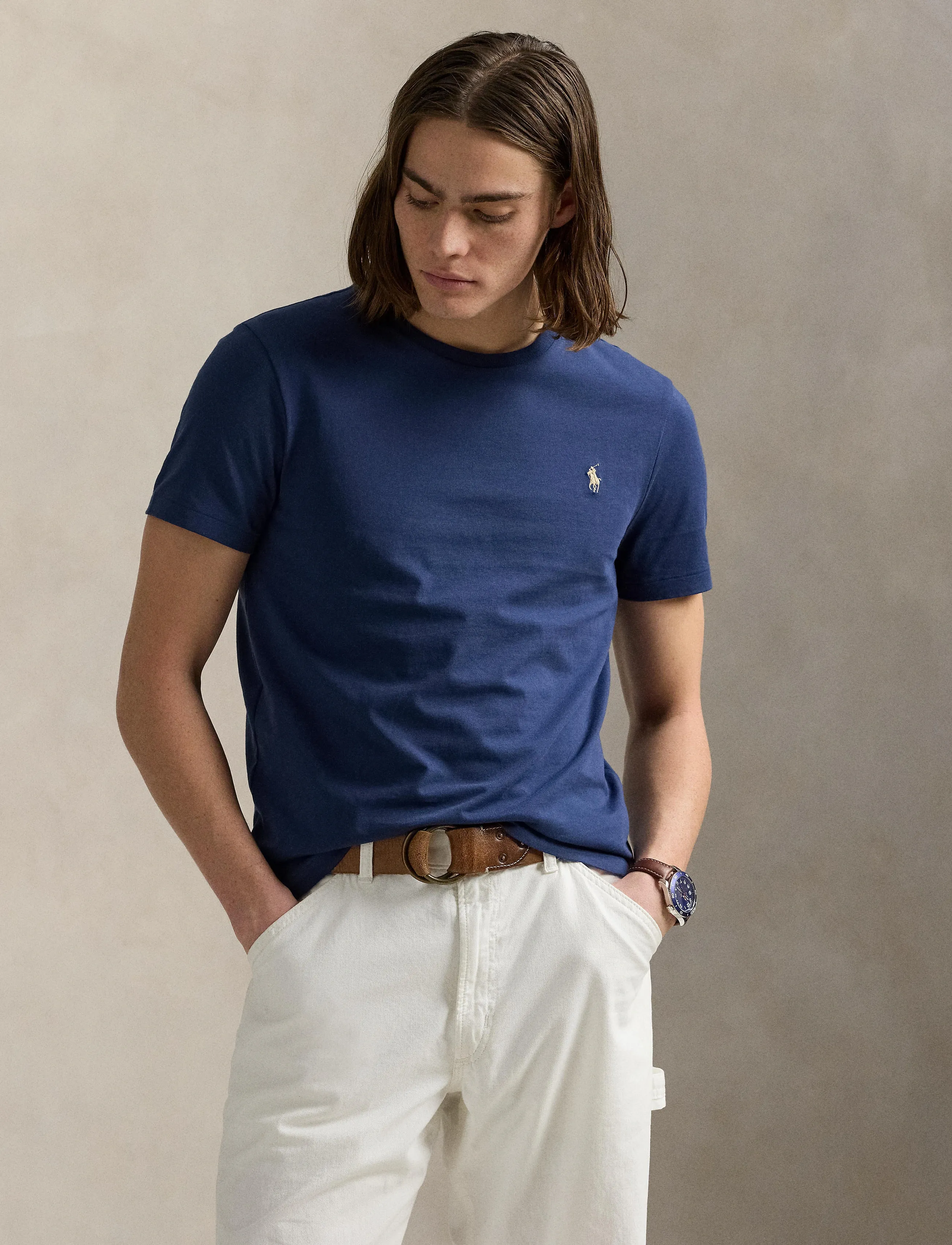 Polo Ralph Lauren - 26/1 JERSEY-SSL-TSH - basic t-shirts - rustic navy/c8640 - 3
