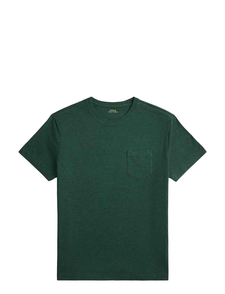Polo Ralph Lauren - Custom Slim Fit Jersey Crewneck T-Shirt - kurzärmelig - scotch pine heath - 1
