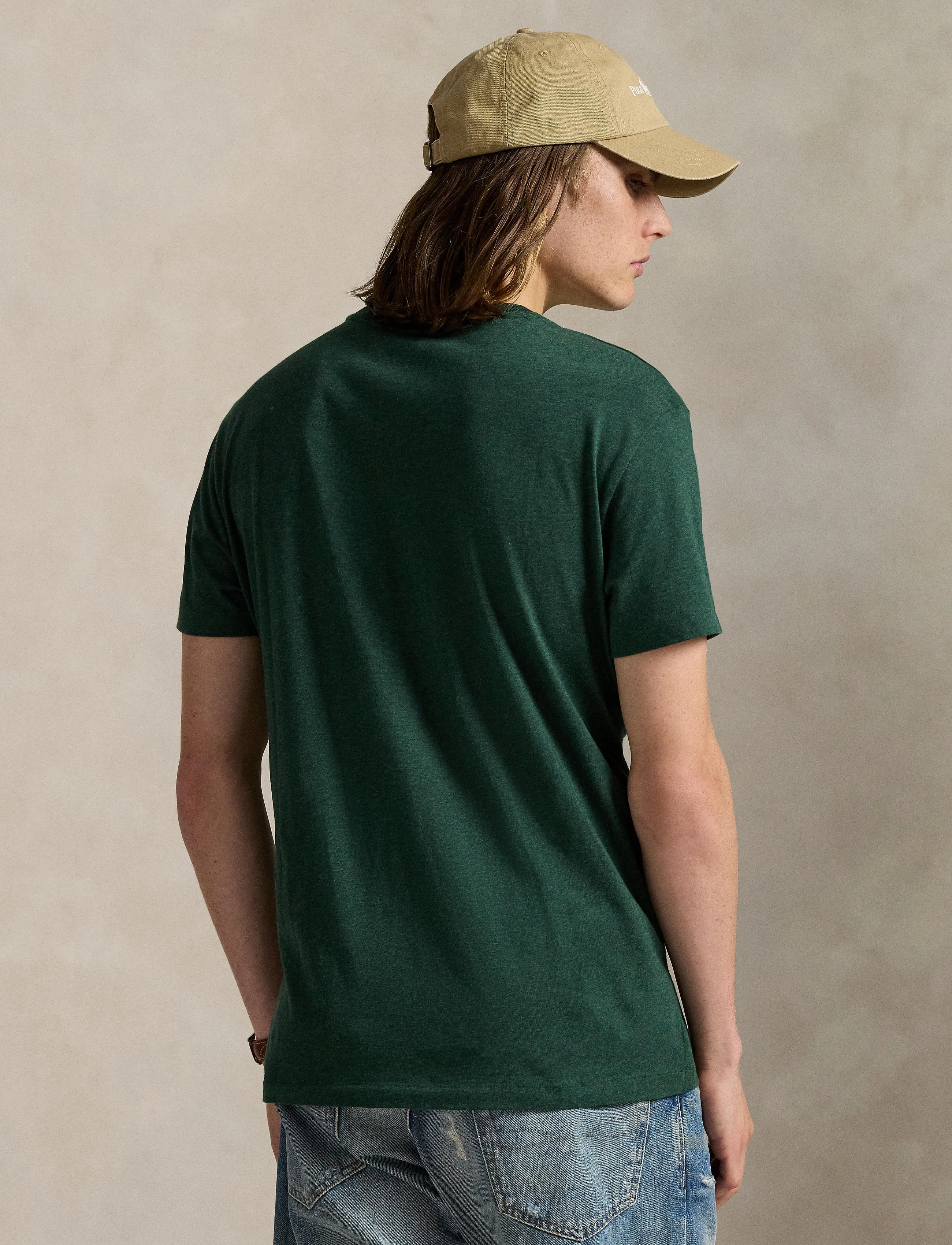 Polo Ralph Lauren - Custom Slim Fit Jersey Crewneck T-Shirt - kortærmede t-shirts - scotch pine heath - 2