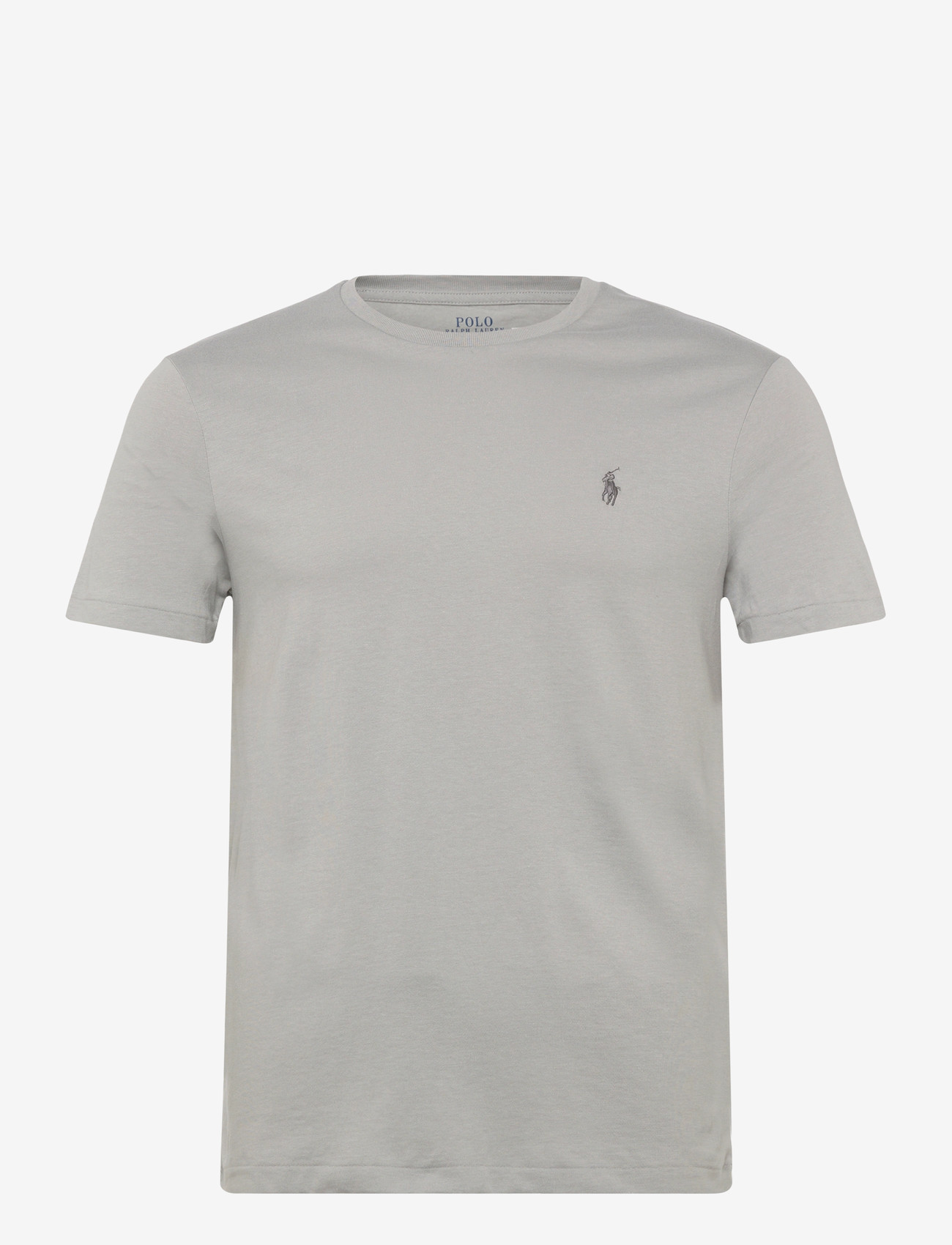 Polo Ralph Lauren - Custom Slim Fit Cotton T-Shirt - kortærmede t-shirts - soft grey/c9676 - 0