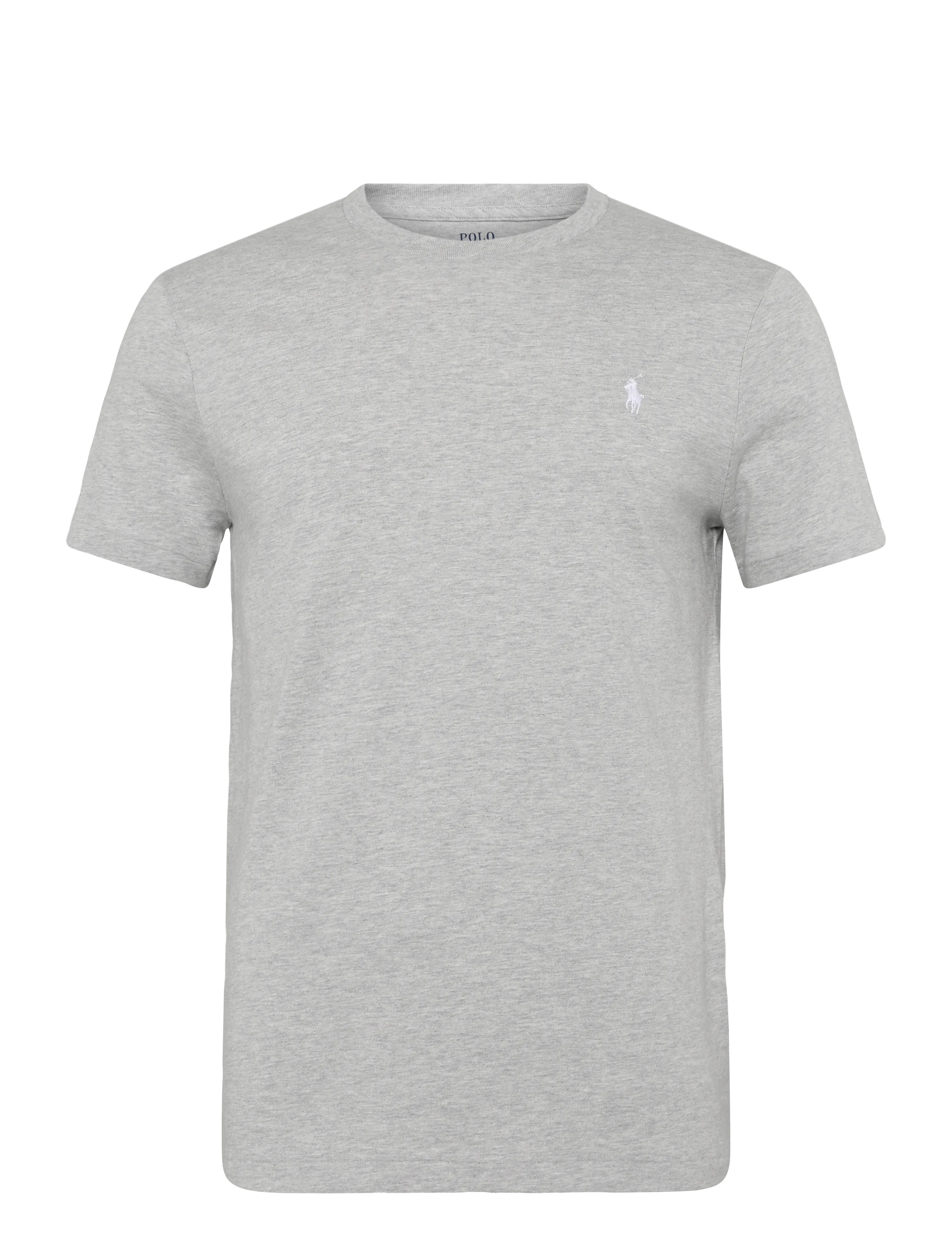 Polo Ralph Lauren - Custom Slim Fit Jersey Crewneck T-Shirt - kortærmede t-shirts - spring heather/c1 - 1
