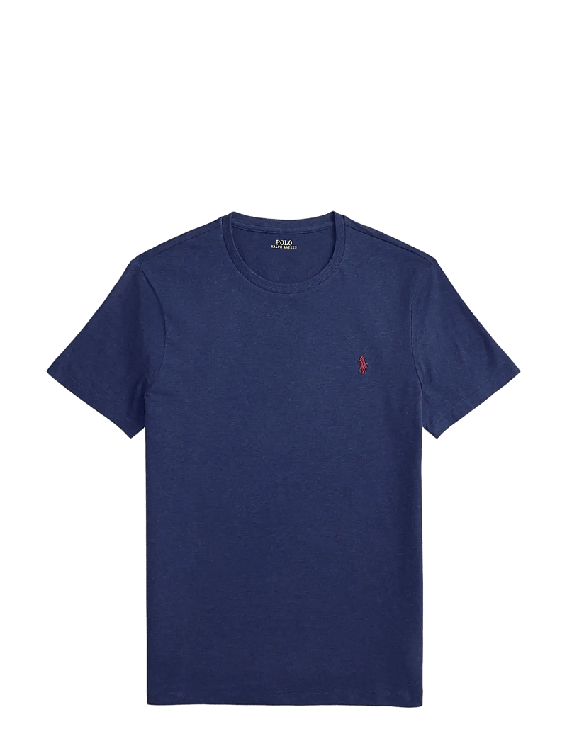 Polo Ralph Lauren - Custom Slim Fit Jersey Crewneck T-Shirt - kortärmade t-shirts - spring navy heath - 1